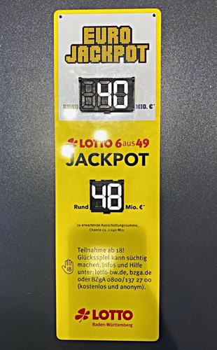 Lotto werbeschild werbung - lotto,